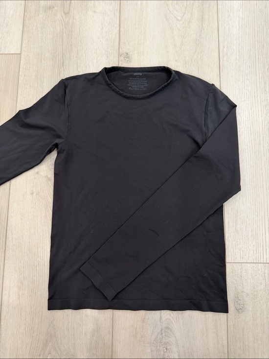 SKIMS Tops - SKIMS Long Sleeve Crew Neck Stretch Top Black Size L